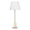 The Company Store Marble Base Table Lamp In White