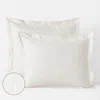 The Company Store Marcella Premium Smooth Egyptian Cotton Sateen Sham In Ivory