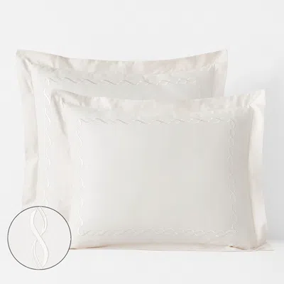 The Company Store Marcella Premium Smooth Egyptian Cotton Sateen Sham In Neutral