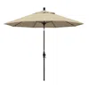 The Company Store Market Umbrella With Crank Lift In Antique Beige