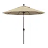 The Company Store Market Umbrella With Crank Lift In Antique Beige