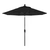 The Company Store Market Umbrella With Crank Lift In Black