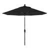 The Company Store Market Umbrella With Crank Lift In Black
