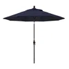 The Company Store Market Umbrella With Crank Lift In Blue