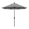 The Company Store Market Umbrella With Crank Lift In Cabana Classic Black