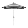 The Company Store Market Umbrella With Crank Lift In Cabana Classic Black