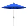 The Company Store Market Umbrella With Crank Lift In Pacific Blue