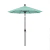 The Company Store Market Umbrella With Crank Lift In Teal/turquoise Blue