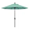 The Company Store Market Umbrella With Crank Lift In Teal/turquoise Blue