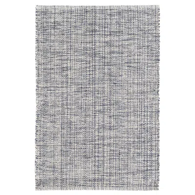 The Company Store Marled Handwoven Cotton Rug In Blue