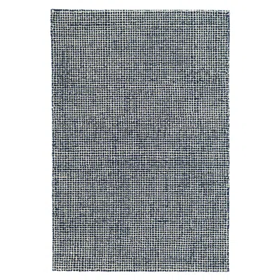 The Company Store Matrix Hand Tufted Wool Rug In Blue/navy