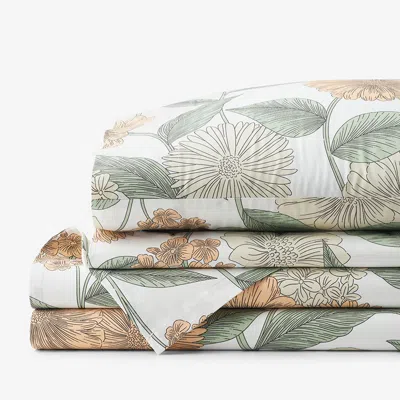 The Company Store Meadow Blooms Classic Cool Cotton Percale Bed Sheet Set