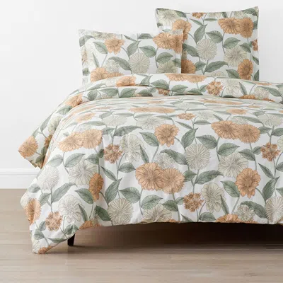 The Company Store Meadow Blooms Classic Cool Cotton Percale Duvet Cover