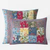 The Company Store Meadow Patchwork Quilted Sham In Blue/red