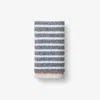 The Company Store Mélange Stripe Reversible Cotton Hand Towel In Blue/gray