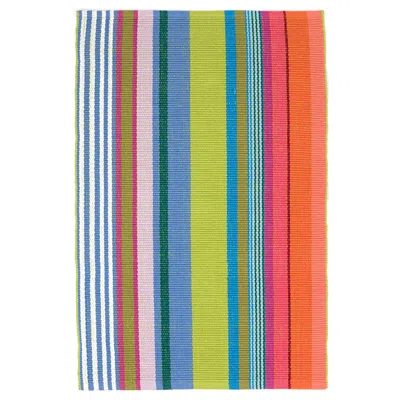The Company Store Mellie Stripe Handwoven Cotton Rug In Multicolor