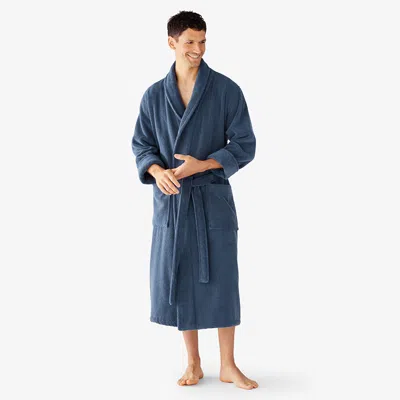 The Company Store Men's Robe In Blue