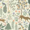 The Company Store Menagerie Removable Wallpaper In Green/ivory