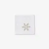 The Company Store Metallic Cocktail Napkins, Set Of 4 In White