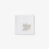 The Company Store Metallic Cocktail Napkins, Set Of 4 In White
