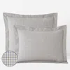 The Company Store Classic Stripes And Plaids Cool Yarn-dyed Cotton Percale Sham In Beige/blue