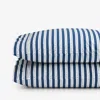 The Company Store Mini-prints Garment Washed Cotton Percale Pillowcase Set In Blue