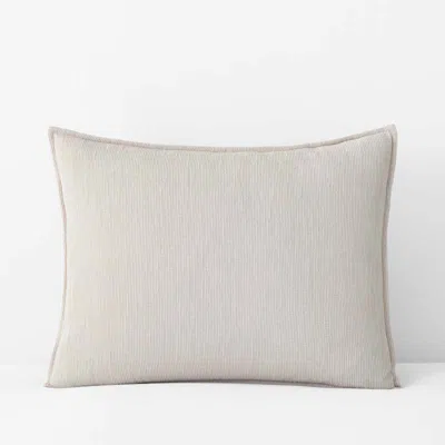 The Company Store Mini Waffle Sham In Beige/ivory