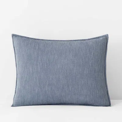 The Company Store Mini Waffle Sham In Denim Blue