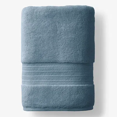 The Company Store Mirage Aegean Cotton Bath Sheet In Smoky Blue