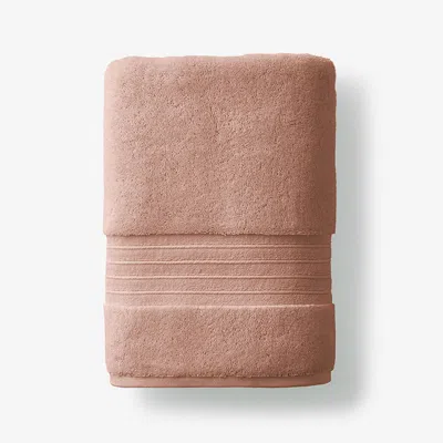 The Company Store Mirage Aegean Cotton Bath Towel In Orange/coral