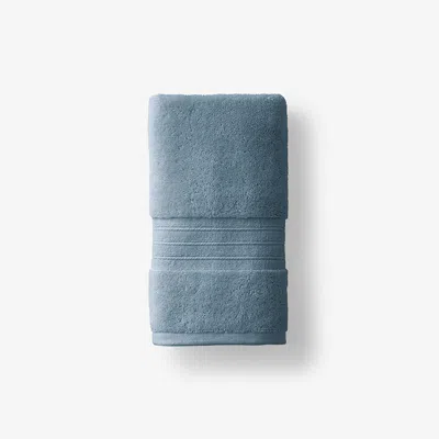 The Company Store Mirage Aegean Cotton Hand Towel In Smoky Blue