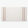 The Company Store Mirage Aegean Cotton Reversible Stripe Bath Mat In Sand