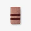 The Company Store Mirage Aegean Cotton Reversible Stripe Hand Towel In Multi