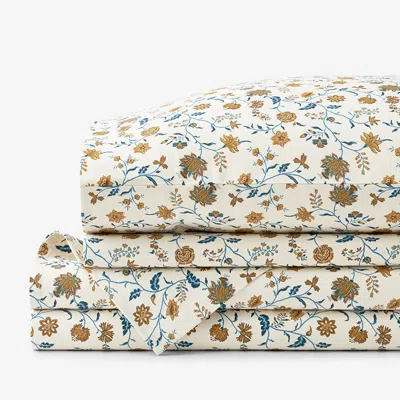 The Company Store Misha Floral Premium Smooth Sateen Bed Sheet Set In Multi