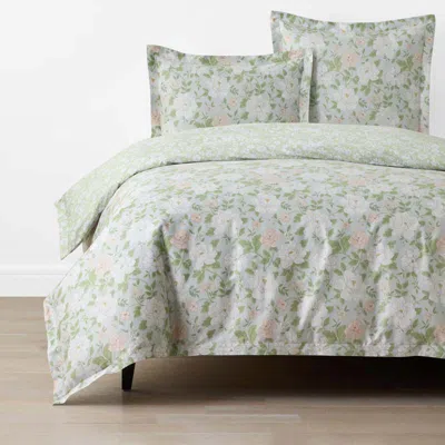 The Company Store Misty Meadow Cluster Reversible Classic Smooth Sateen Duvet Cover In Multi