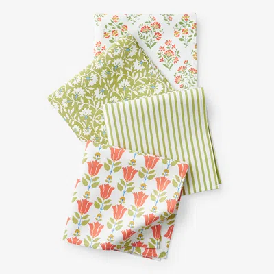 The Company Store Mix & Match Printed Cotton Napkins, Set Of 4