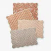 The Company Store Mix & Match Printed Cotton Quilted Reversible Placemats, Set Of 4 In Multi