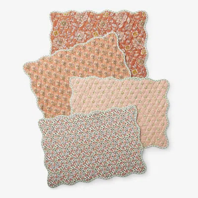 The Company Store Mix & Match Printed Cotton Quilted Reversible Placemats, Set Of 4 In Multi