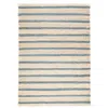 The Company Store Moana Stripe Handwoven Jute Rug In Beige/blue