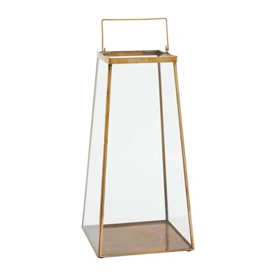 The Company Store Modern Gold Lantern In Yellow