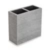 The Company Store Modern Toothbrush Holder In Gray