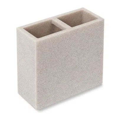 The Company Store Modern Toothbrush Holder In Neutral