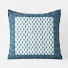 The Company Store Mona Reversible Quilted Sham In Blue/white