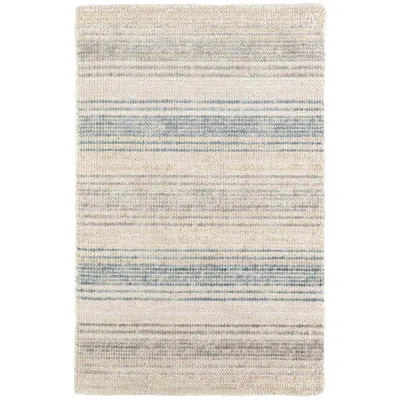The Company Store Moonshine Handwoven Cotton Viscose Rug In Blue