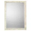 The Company Store Mother-of-pearl Rectangular Mirror In Beige/white