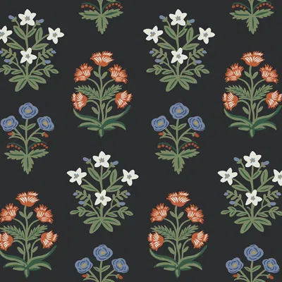 The Company Store Mughal Rose Traditional Wallpaper In Multi
