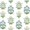 The Company Store Mughal Rose Traditional Wallpaper In Blue/white