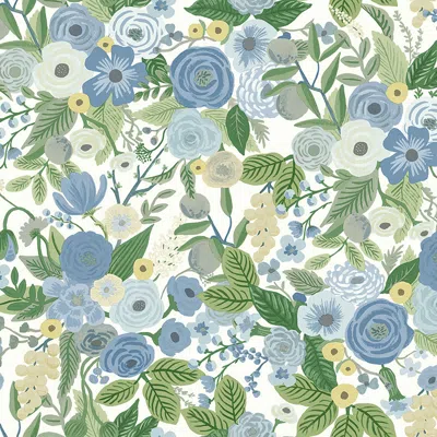 The Company Store Multi Garden Party Removable Wallpaper In Green