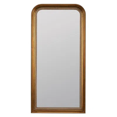 The Company Store Narrow Frame Wall Mirror In Yellow