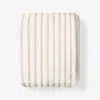 The Company Store Narrow Stripe Classic Cool Cotton Percale Fitted Bed Sheet
